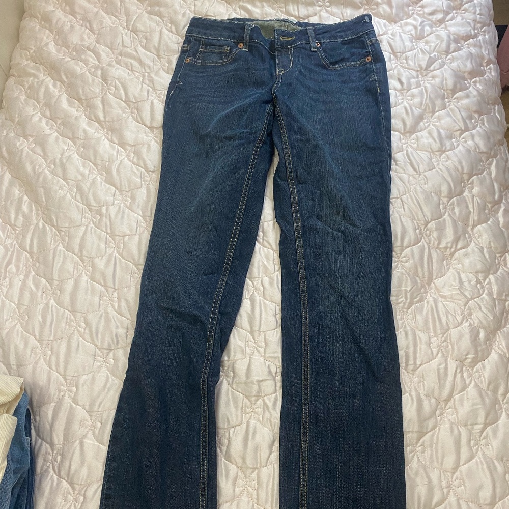 Dark Wash Vintage Straight Leg Jeans